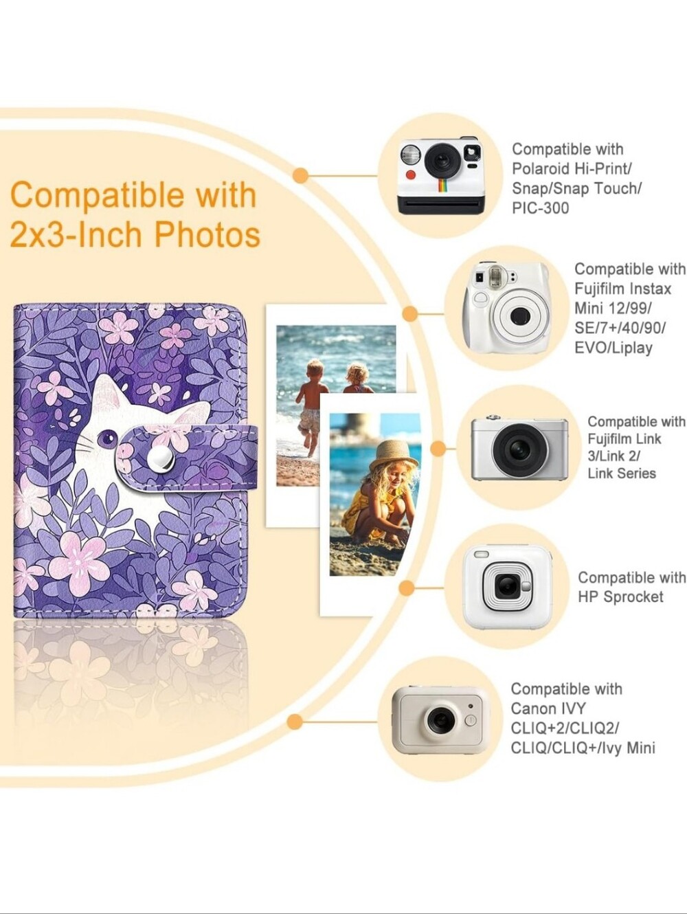 Cute Dogs Pattern Card Wallet - Brown Multi - Picture 2 of 2
